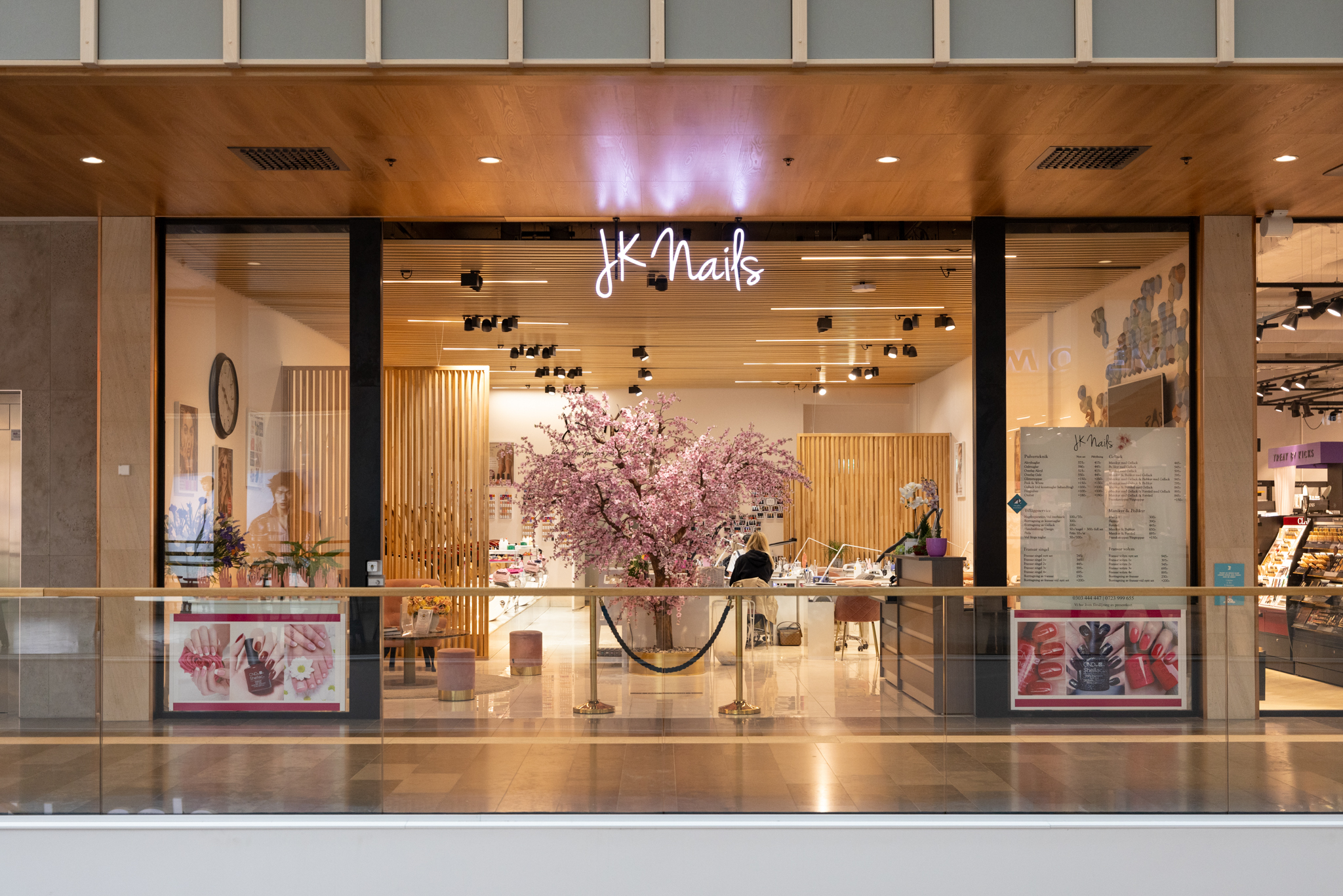 JK Nails salon storefront in Kongahalla Center